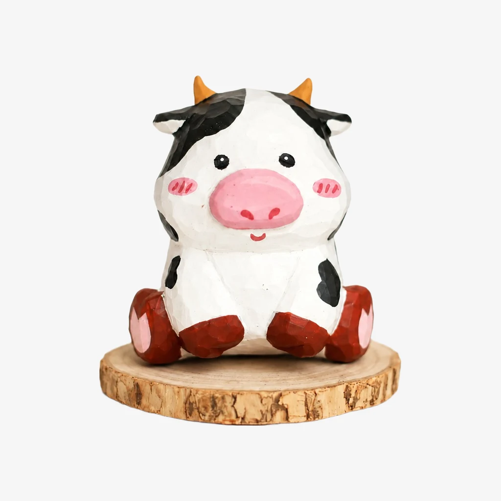 Figurines d'animaux en bois sculptées à la main