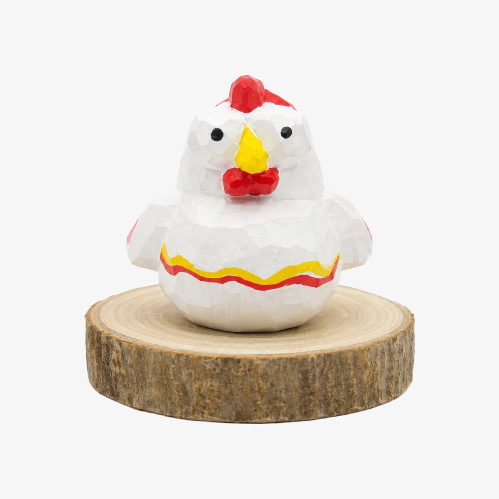 Figurines d'animaux en bois sculptées à la main