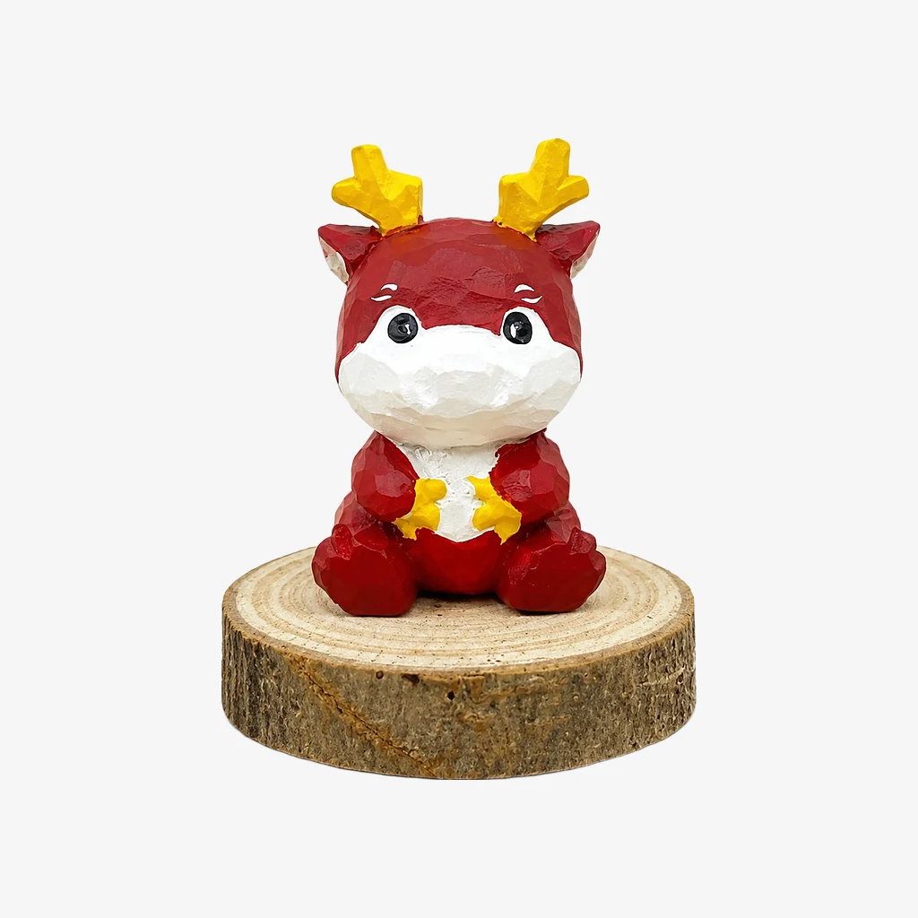 Figurines d'animaux en bois sculptées à la main