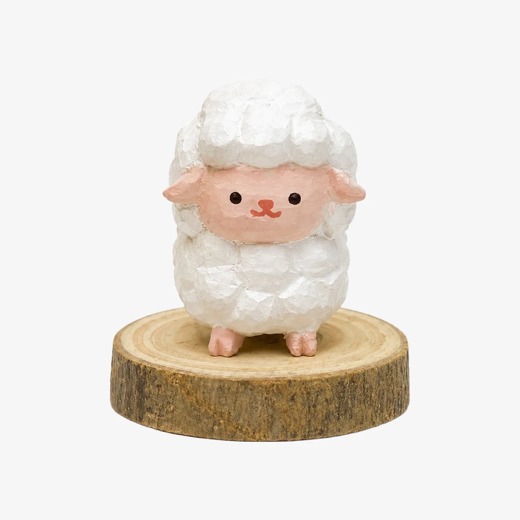 Figurines d'animaux en bois sculptées à la main