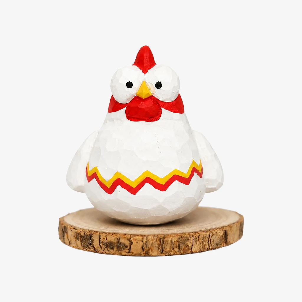 Figurines d'animaux en bois sculptées à la main
