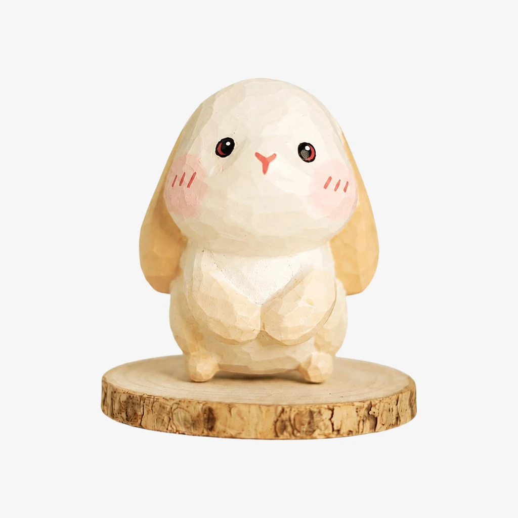 Figurines d'animaux en bois sculptées à la main