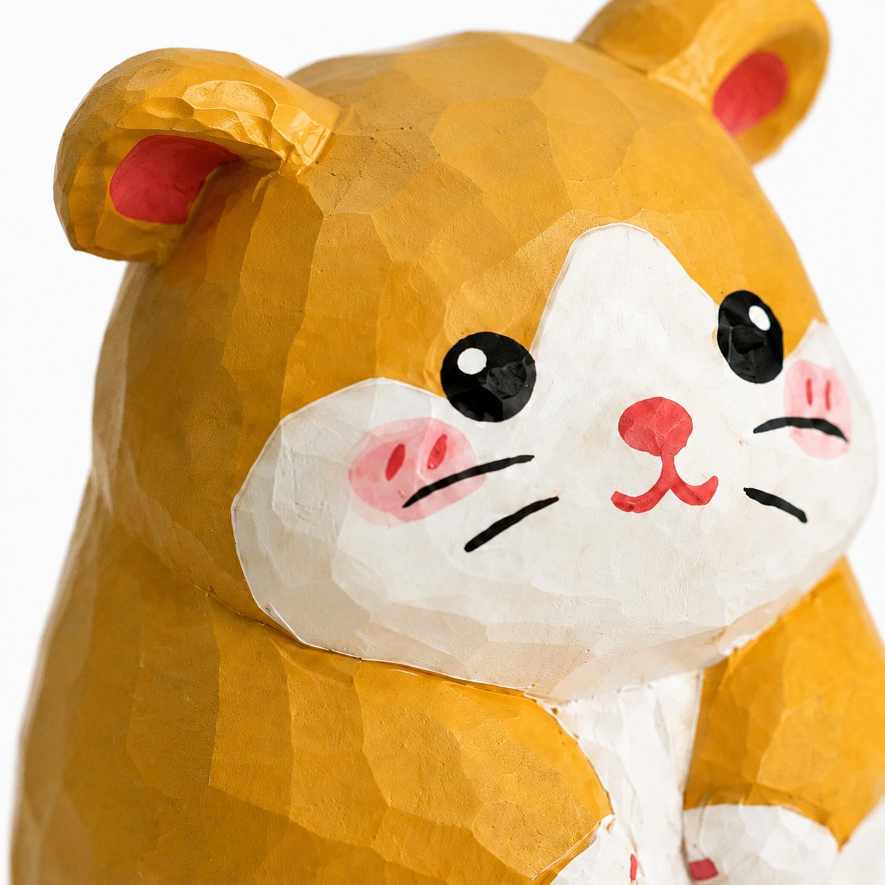 Détails des figurines d'animaux en bois sculptées à la main