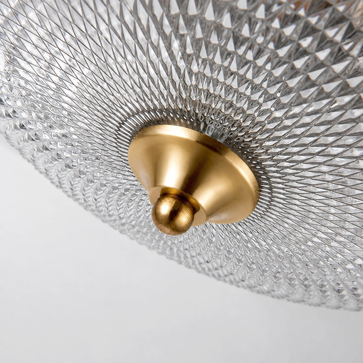 Detail des Glasschirms
