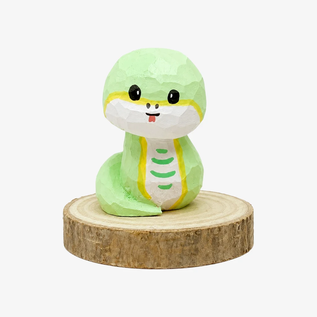 Figurines d'animaux en bois sculptées à la main