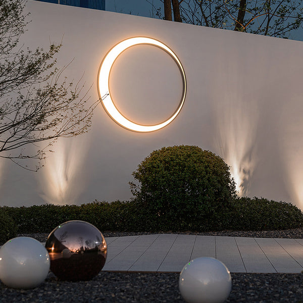 Lights of Scandinavia - Eclipse - IP65 Waterproof outdoor LED wall light. Warm light(3000K) LED strip with >30 000 hours of lifetime.