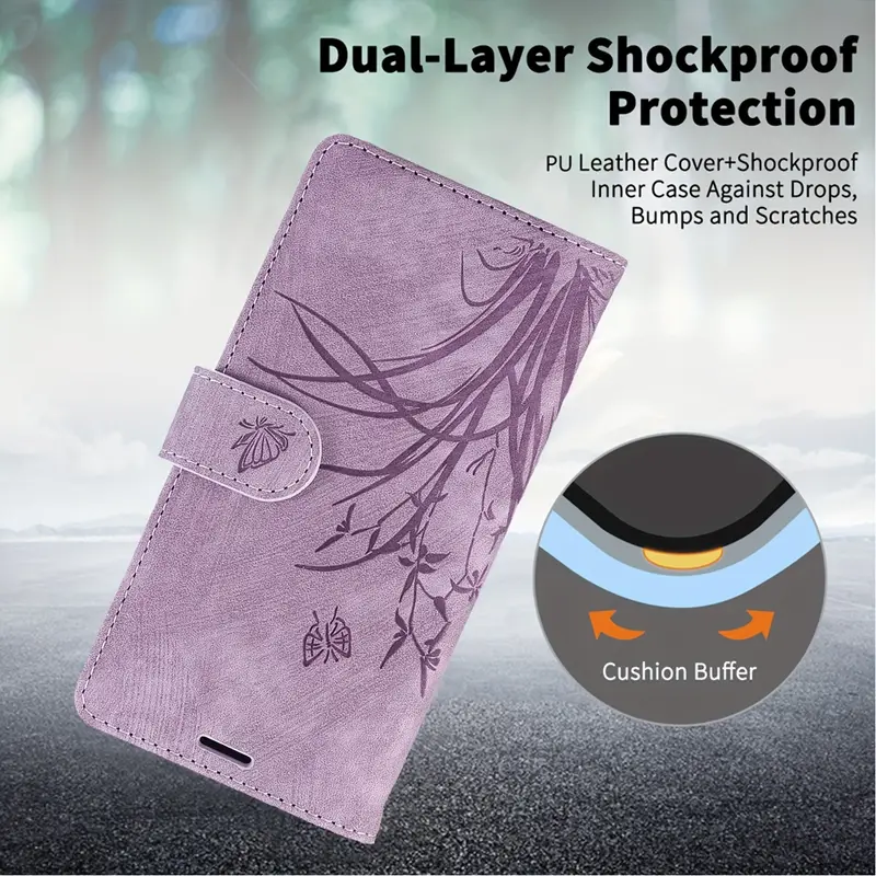 flower flip case for google pixel 8 8a 7 7a 6 6a pro lanyard pu leather wallet card slot stand magnetic phone bag cover details 11