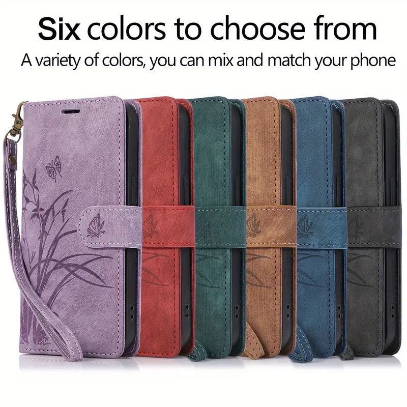 flower flip case for google pixel 8 8a 7 7a 6 6a pro lanyard pu leather wallet card slot stand magnetic phone bag cover details 0