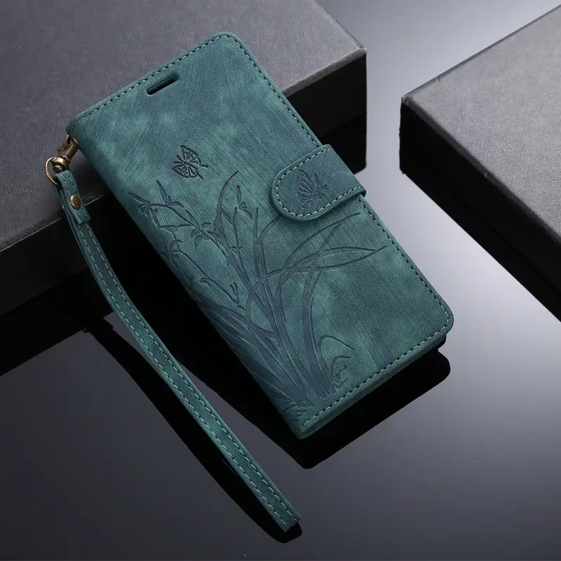 flower flip case for google pixel 8 8a 7 7a 6 6a pro lanyard pu leather wallet card slot stand magnetic phone bag cover details 3
