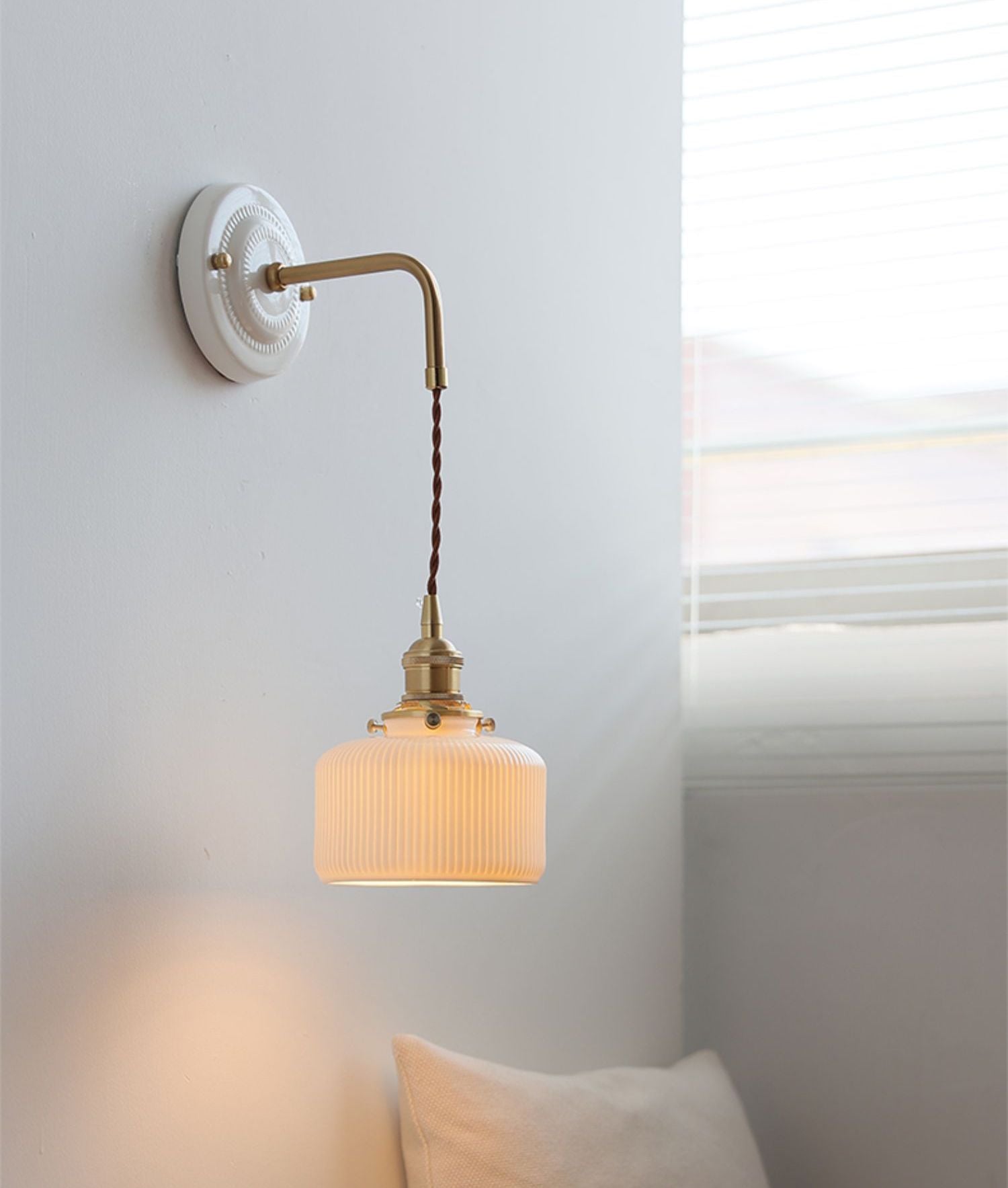 Ceramic Glass Wall Sconce Lighting - 112CWP
