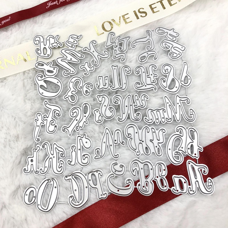 English Letter cutting Die DIY scrapbook cutting dies Metal Carbon Steel Etching