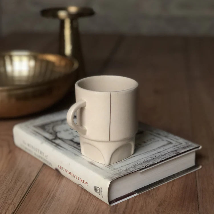 Modernist Ivory C Mug | 200 ml | Handpainted