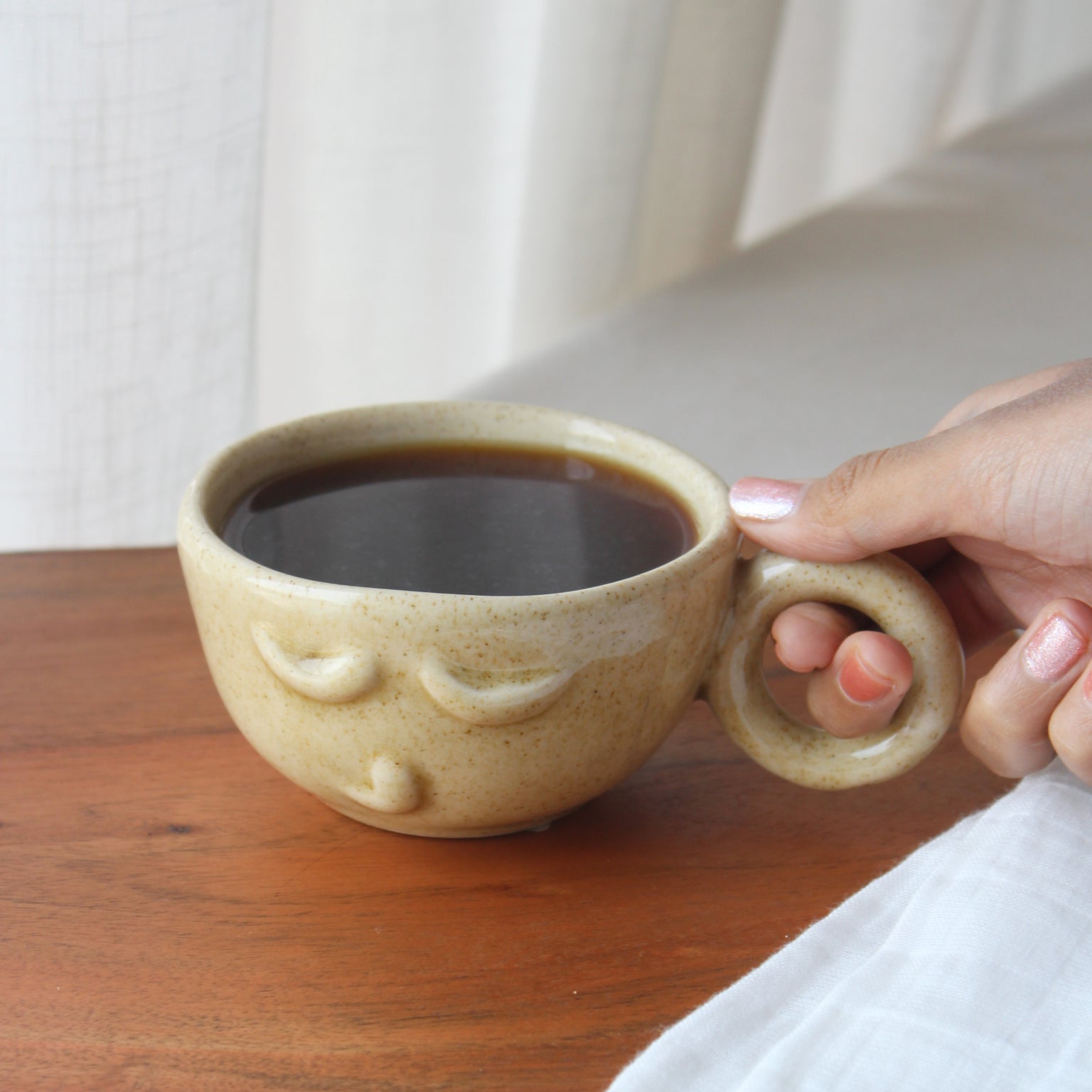 The Priest Ceramic Mug | 250 ml | Beige