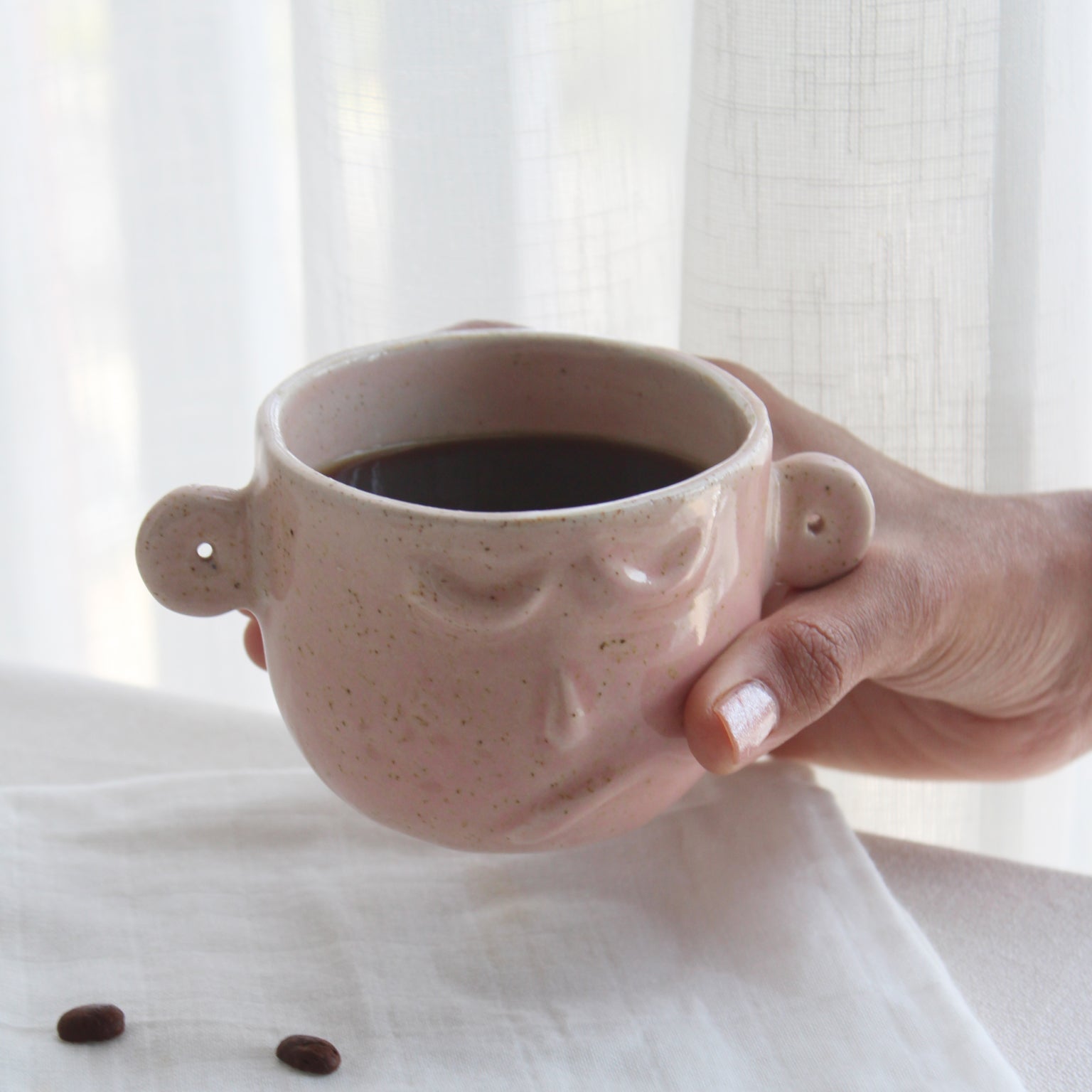 The Warrior Face Mug | 250 ml | Dreamy Pinkhero_1
