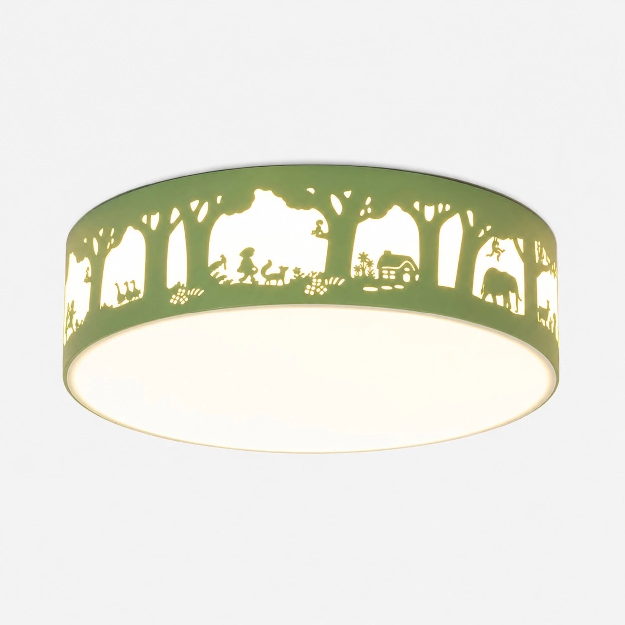Luminária de teto verde tipo B