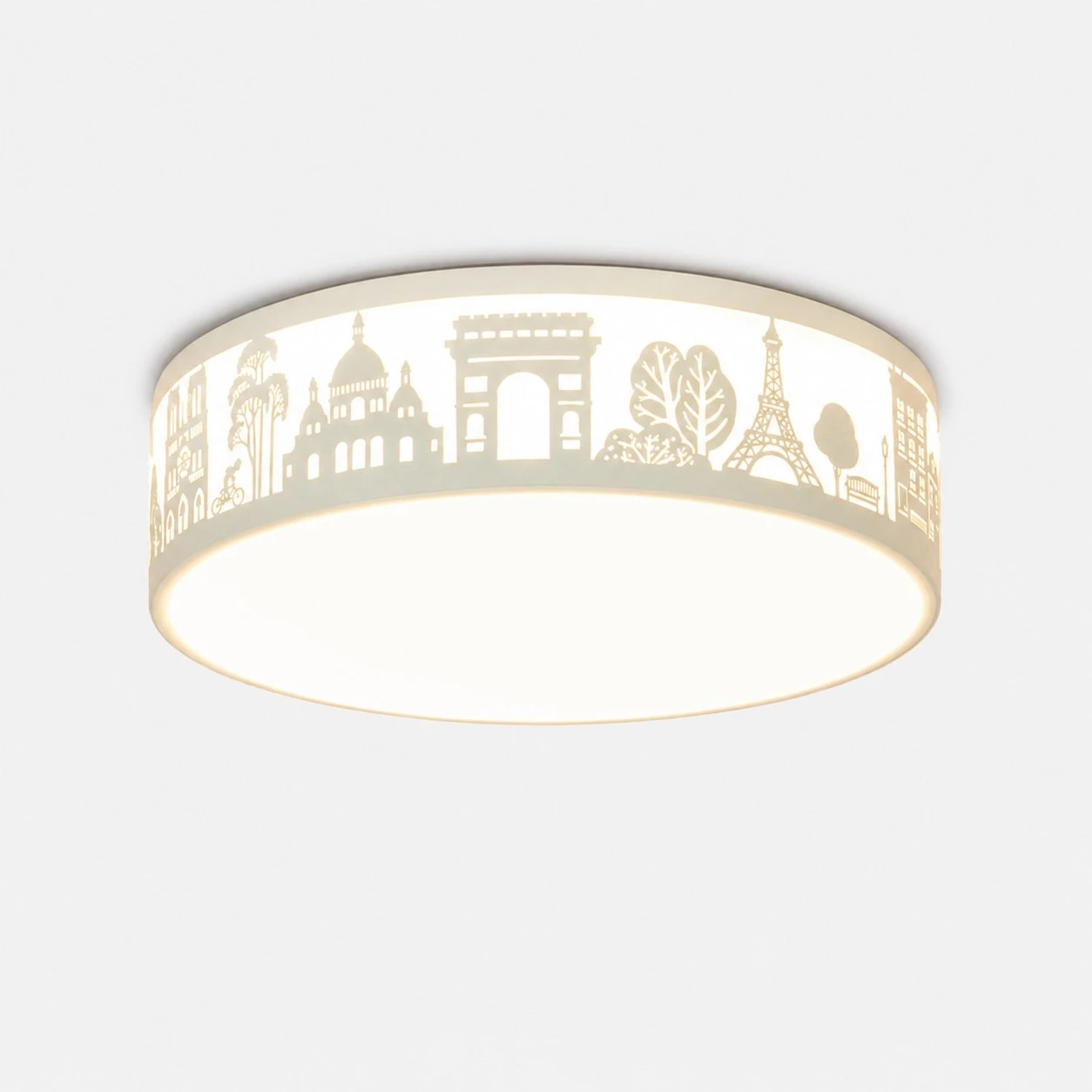 Luminária de teto branca tipo C