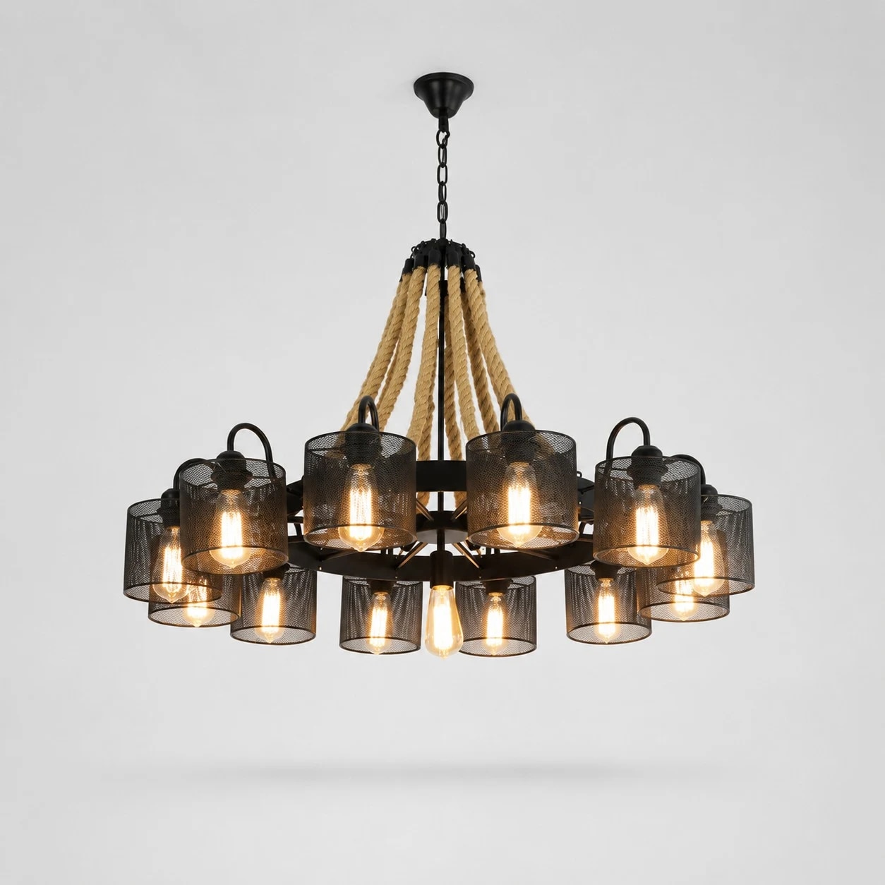 8116-D13 · Serie: Malla parasol · Cabezales: 13 · Dimensiones: D 43,3