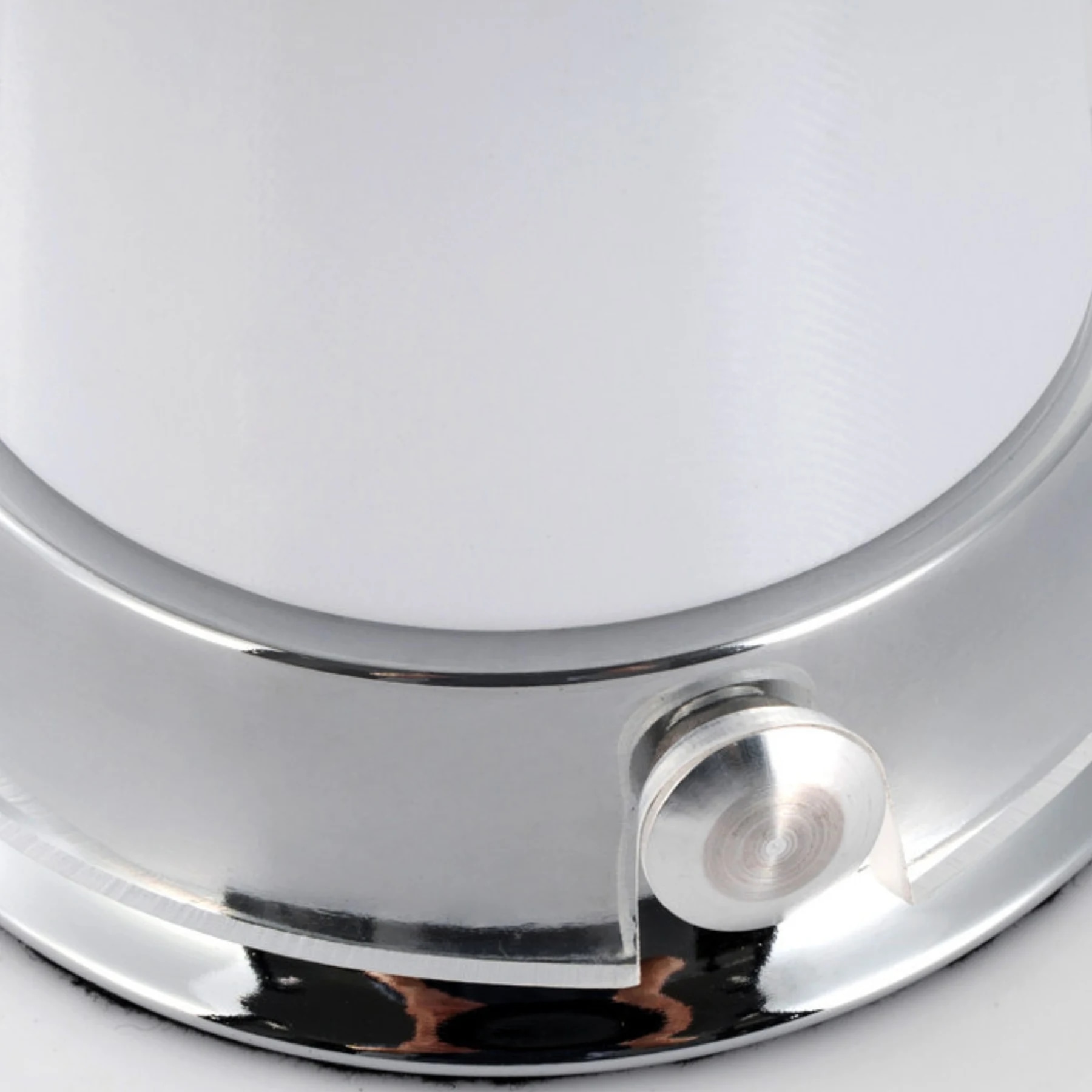 Polished base and button detail