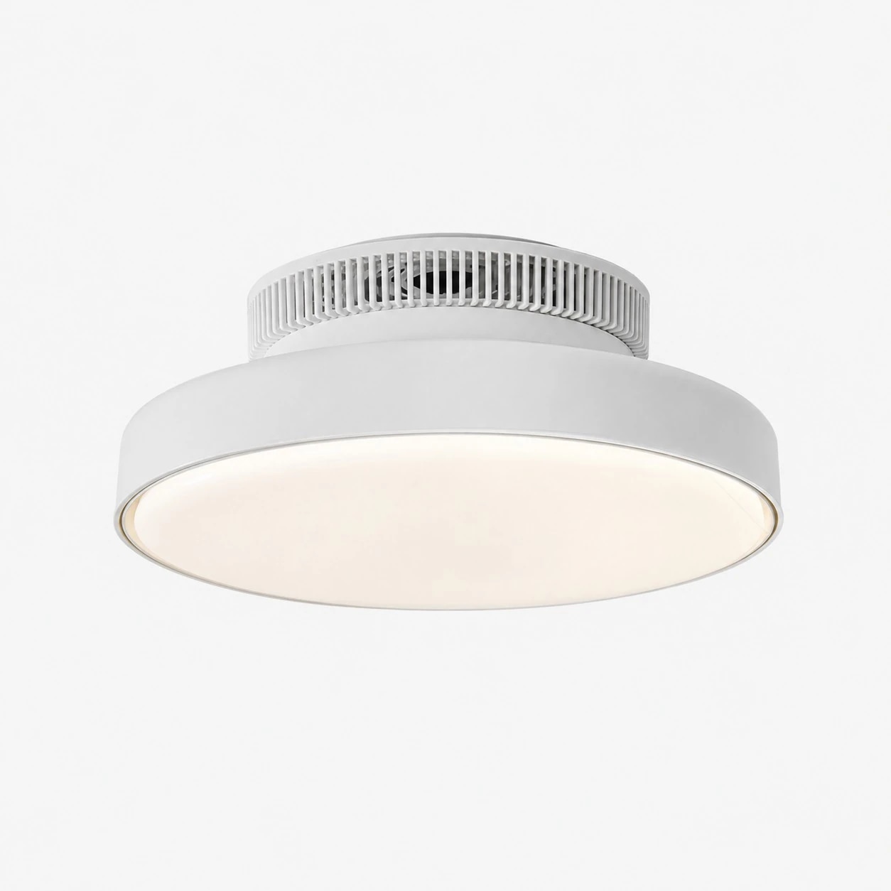 Ventilador de teto embutido estilo C branco