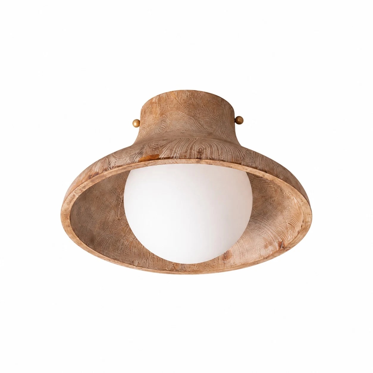 Natural wood flush ceiling light product view