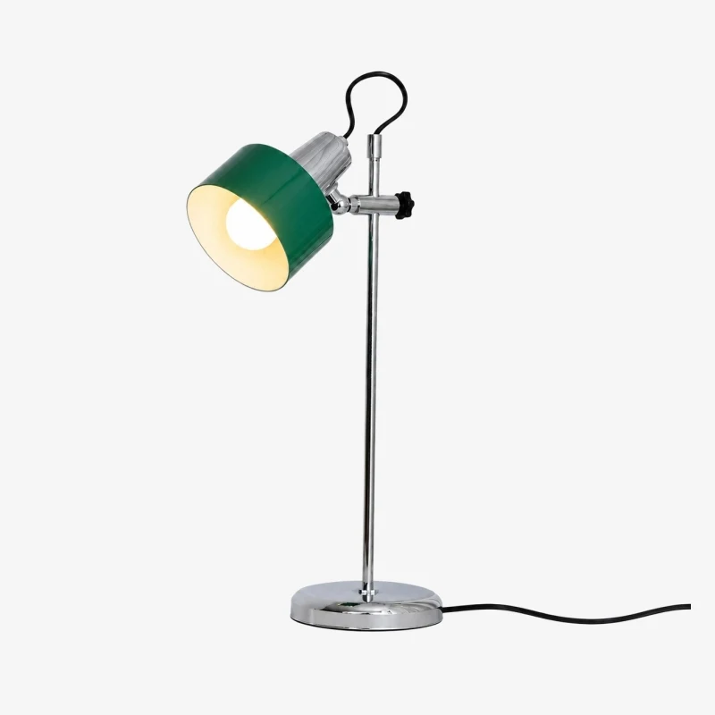 Lampada da tavolo verde vintage