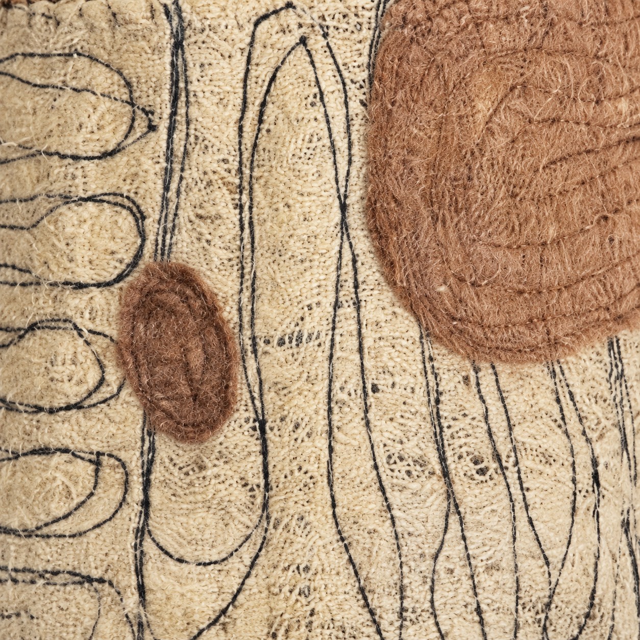 Dettaglio della trama della fibra di luffa naturale