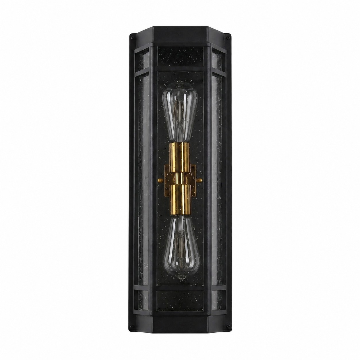 Aplique de pared exterior de cristal negro (SKU) Imagen del producto