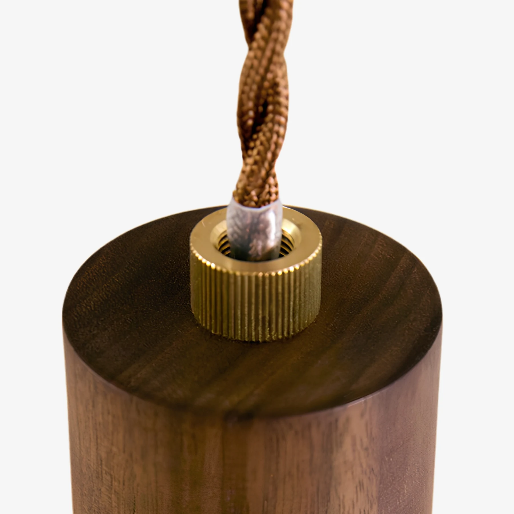 Wood socket and twisted cord