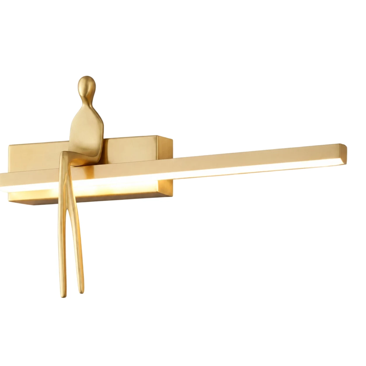Slim linear wall light side detail