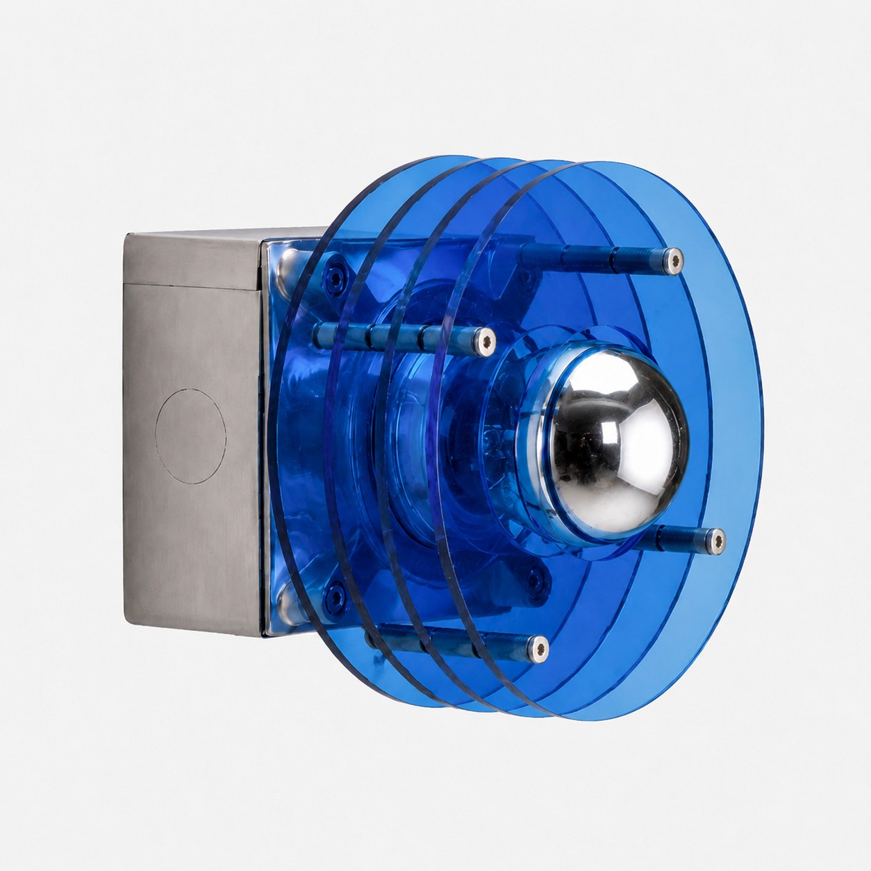Blue acrylic wall lamp SKU image
