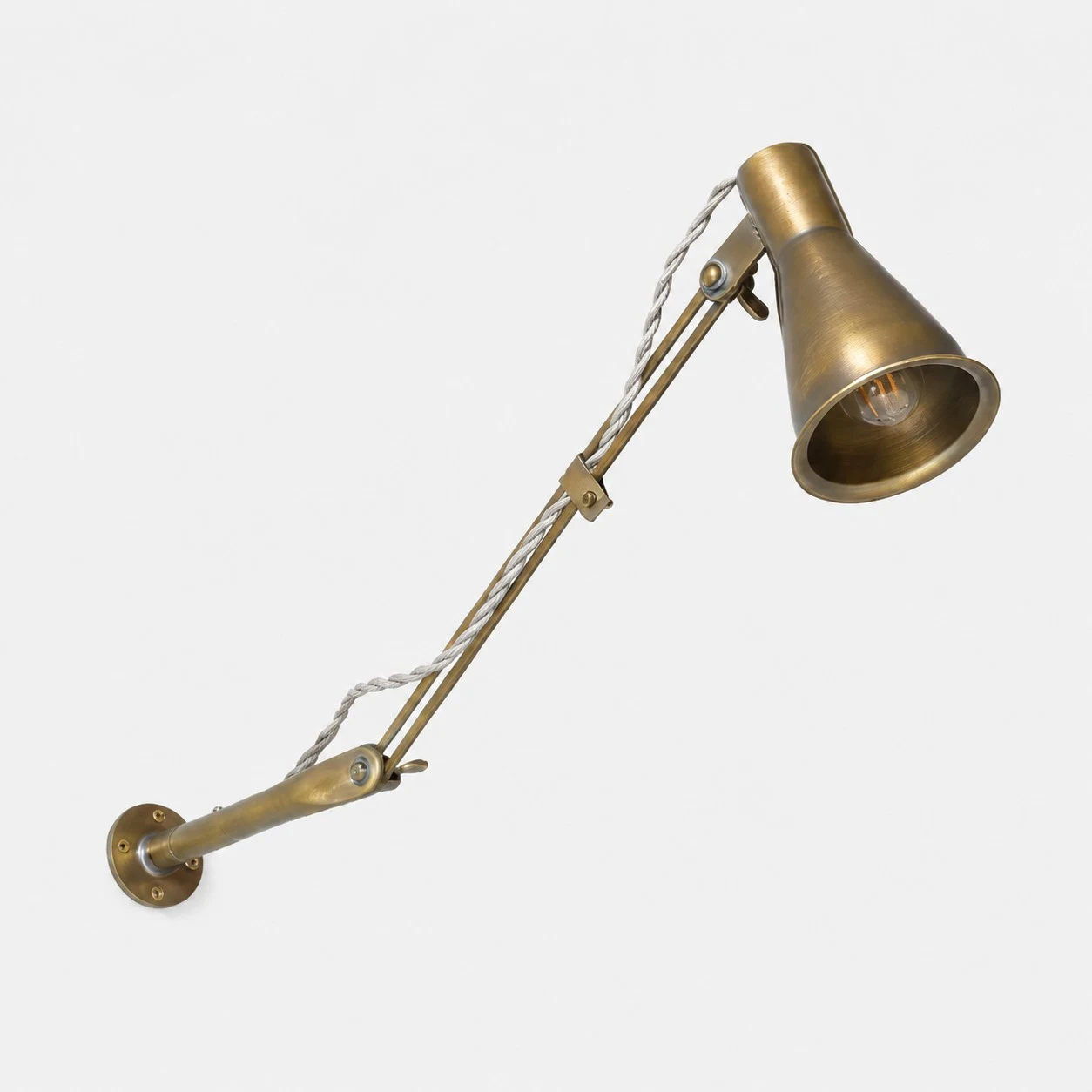Long Arm Natural Brass