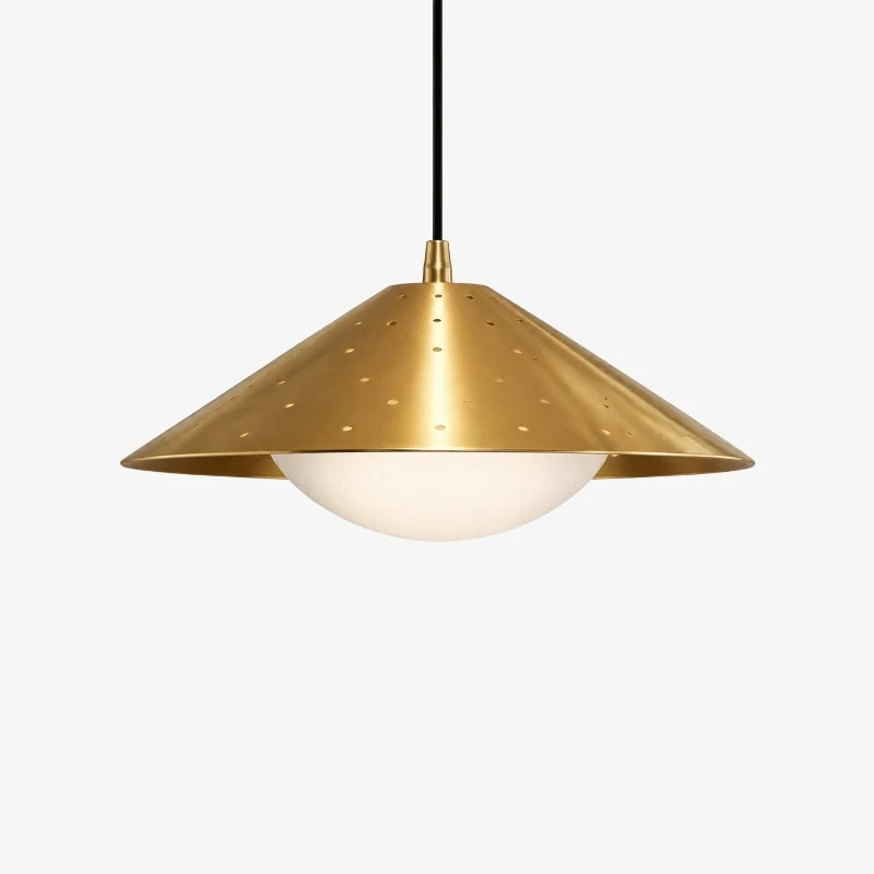 Luminária pendente mini OVNI moderna em latão SKU