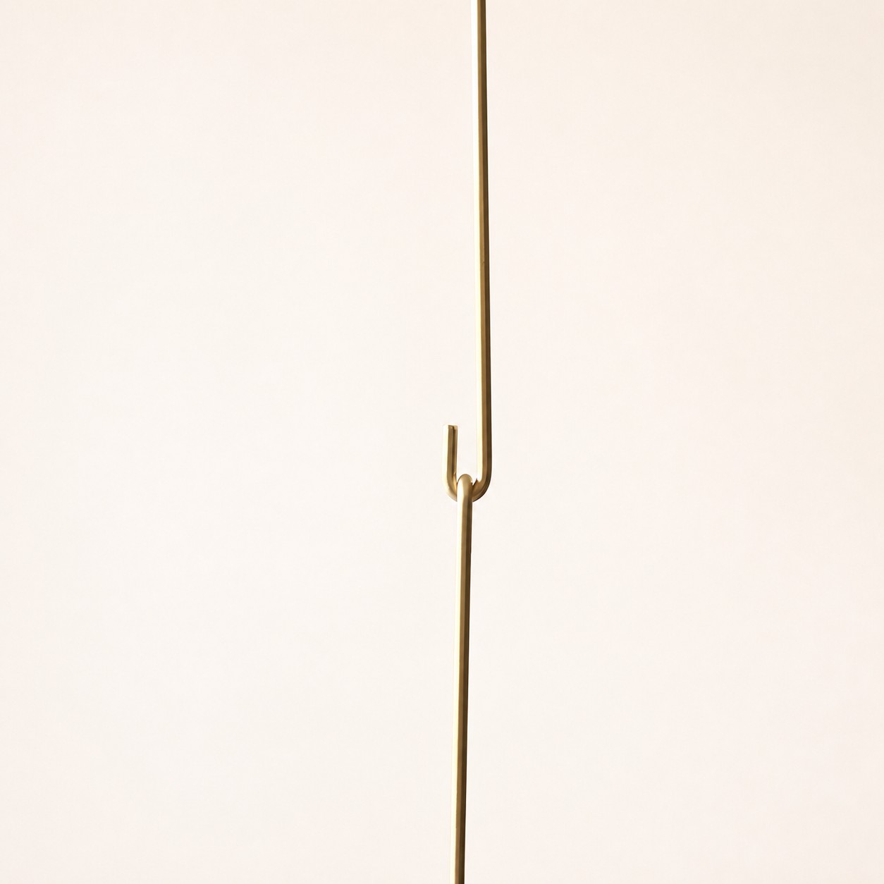 Hook accessory only / Brass / 30 cm