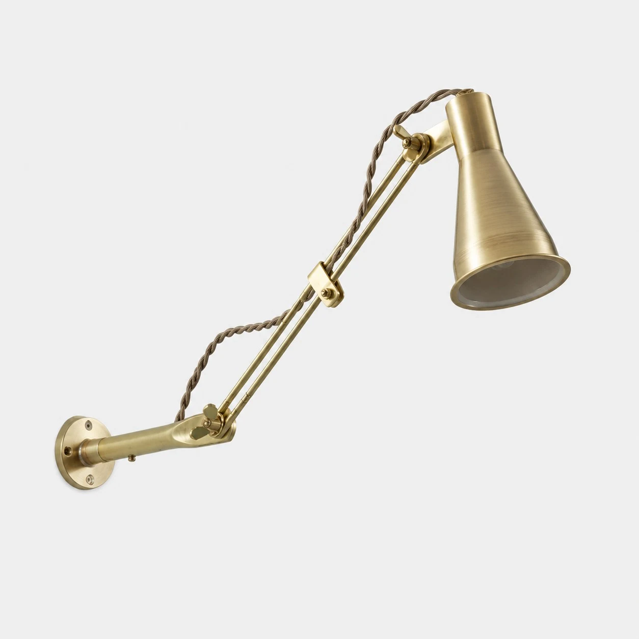 Long Arm Aged Brass