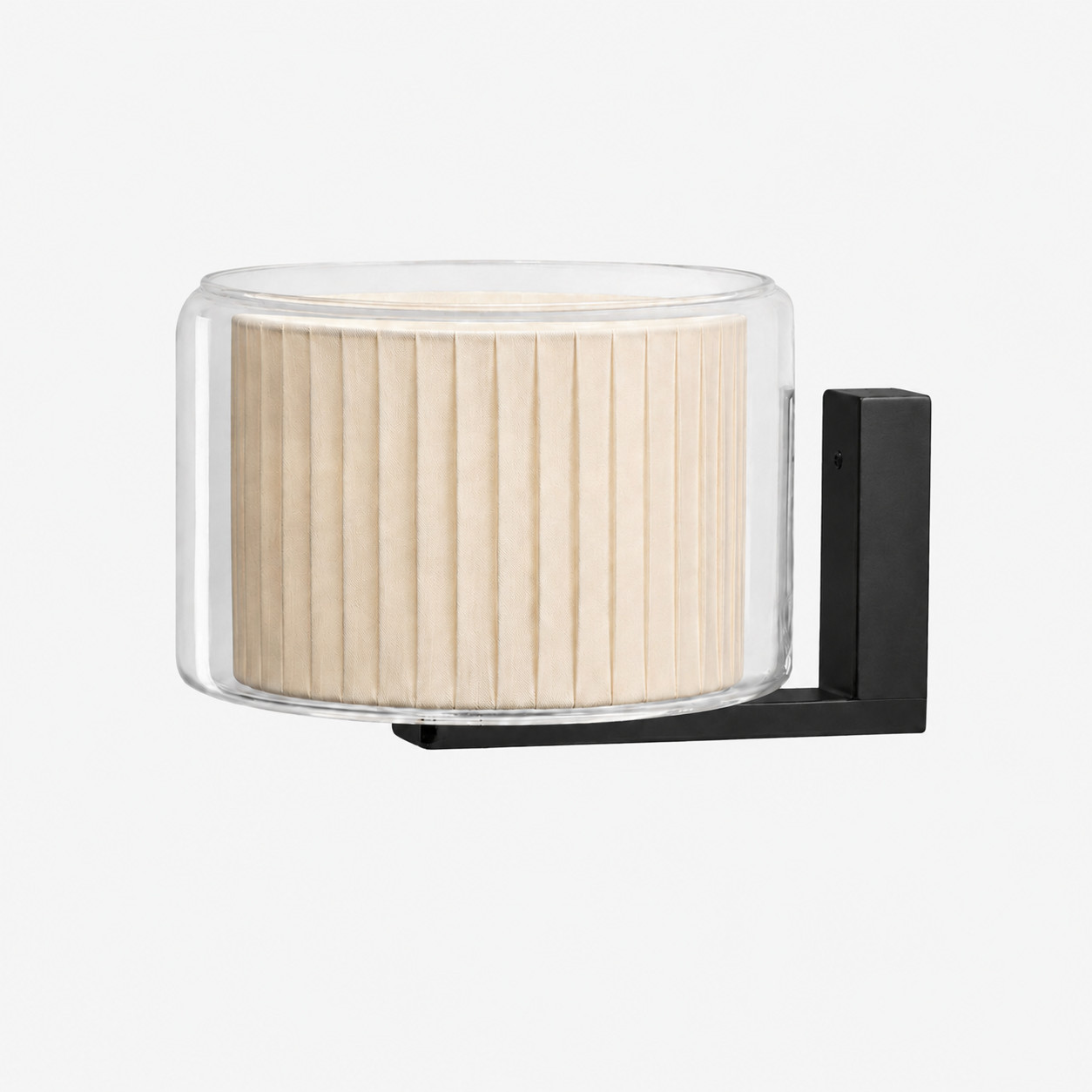 Pleated Shade with Black base