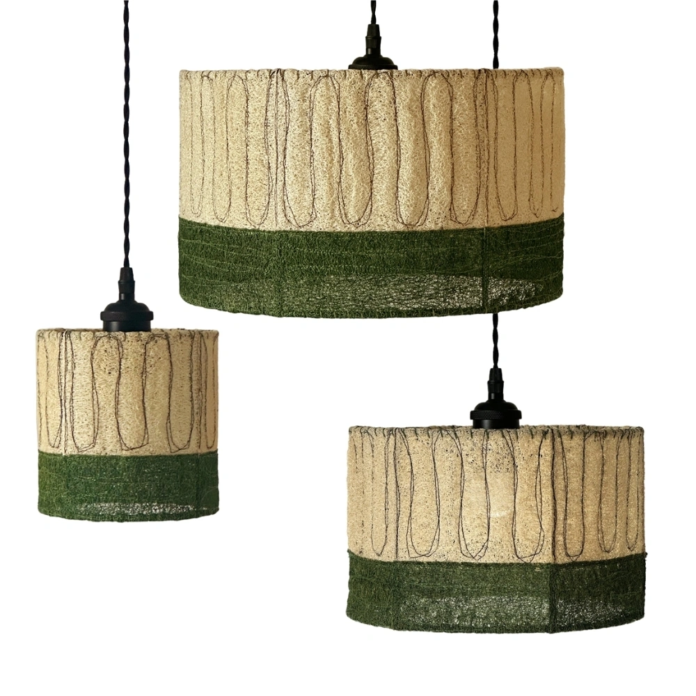 Style B natural loofah pendant SKU view