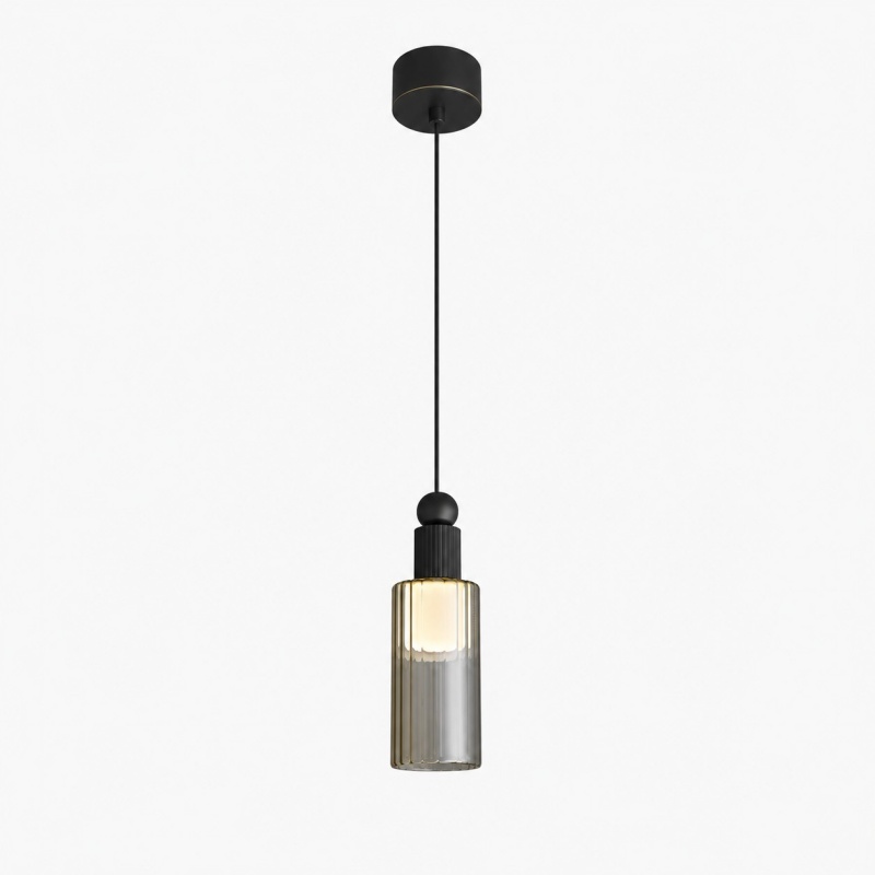 Copper black mini pendant full product view