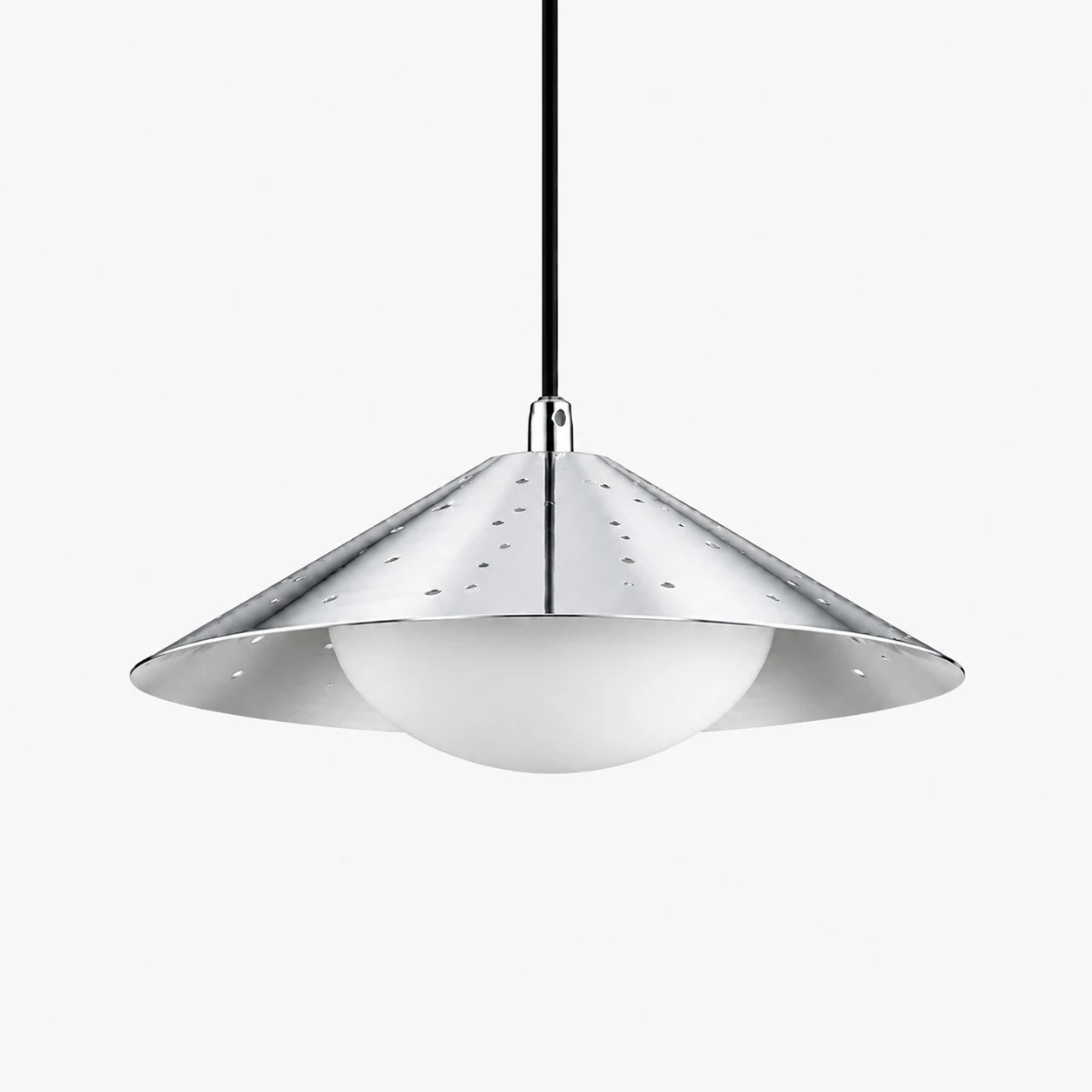 Luminária pendente mini OVNI moderna prateada SKU