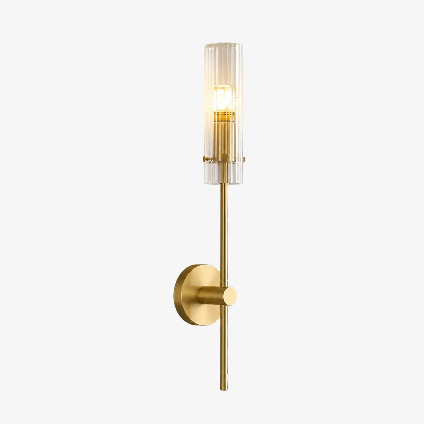 Aplique de pared de alabastro de cobre con un cabezal de luz
