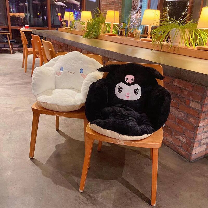 Kuromi and Cinnamoroll chair cushion detail