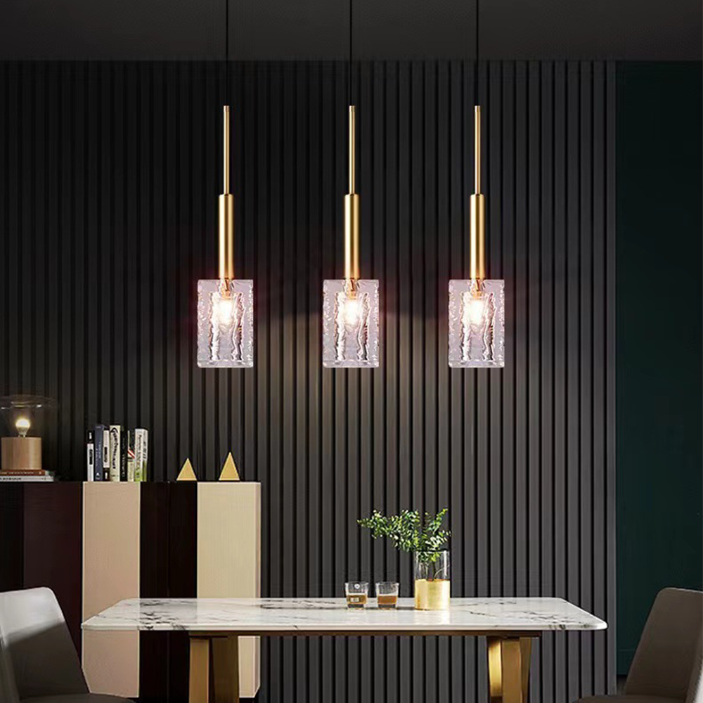 Modern Simple Crystal Lampshade Pendant Light