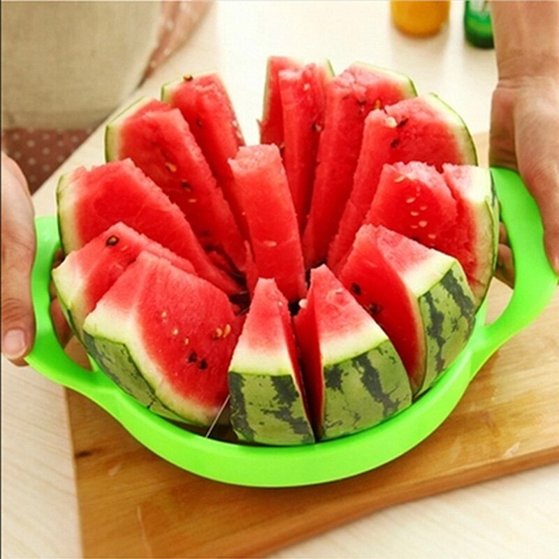 厨房小工具2018夏季不锈钢西瓜切片切片机水果刀切片器沙拉制作工具厨房配件(2)