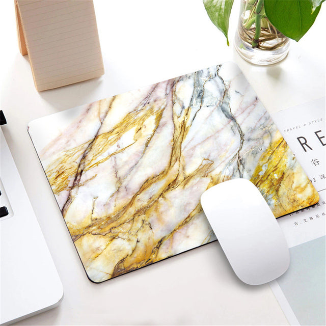 Square Silicone Marble Pattern Mouse Pad