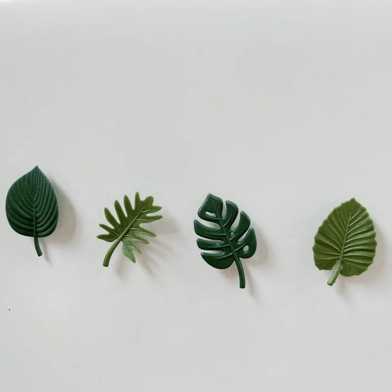 4PCS Leaf Fridge Magnet