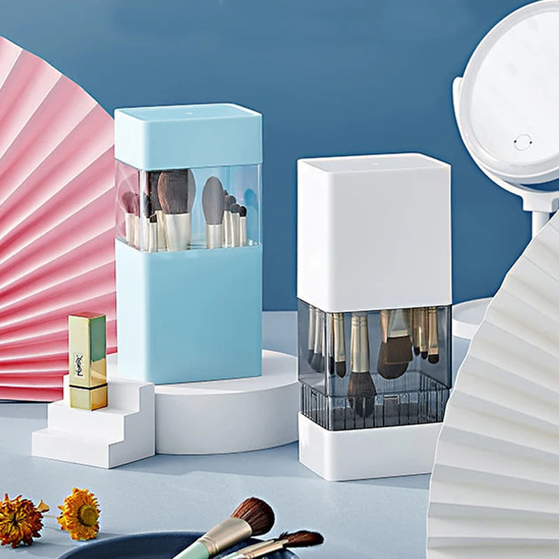 Dustproof Cosmetic Brush Storage Box