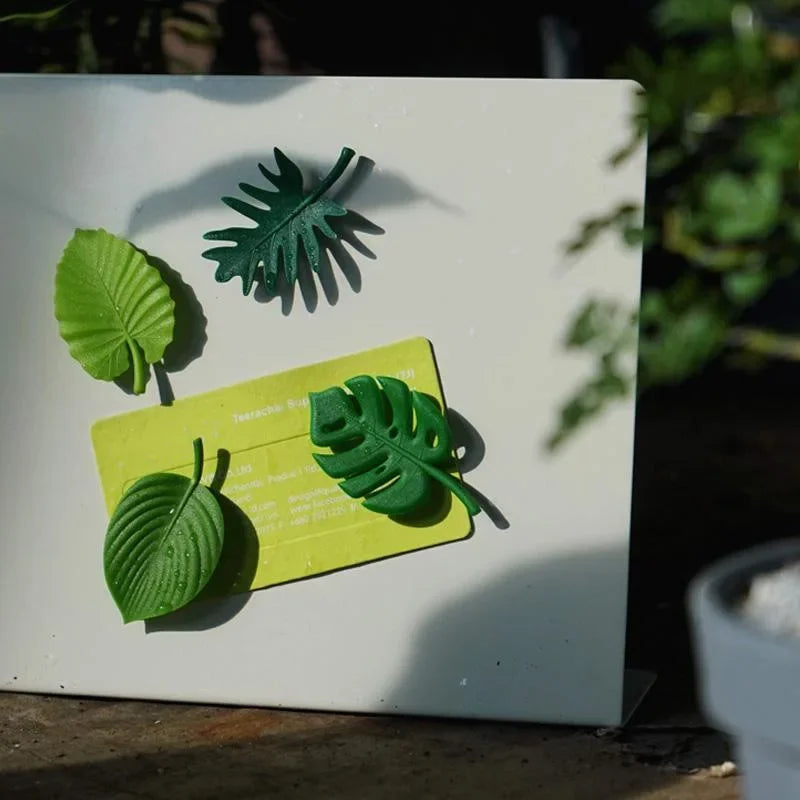 4PCS Leaf Fridge Magnet