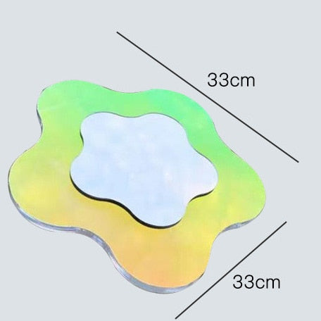 Acrylic Large Colorful Abstract Shaped Mirror