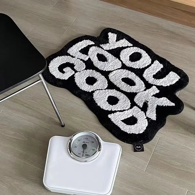 You Look Good Plush Decor Rug 4ft x 5ft