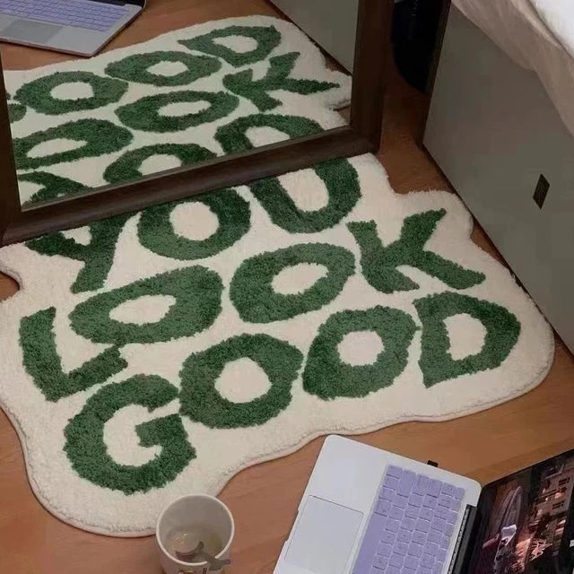You Look Good Plush Decor Rug 4ft x 5ft