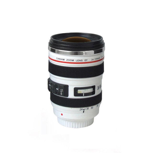 Stainless Steel Camera Lens Coffee Mug